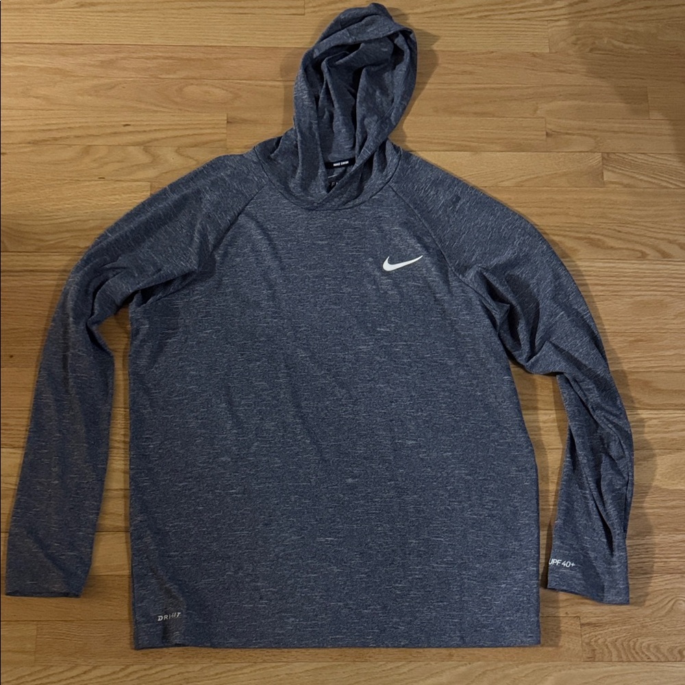 Nike Dark Gray Hoodie with Swoosh L